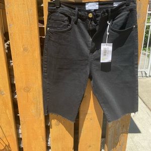 NWT Frame Black Sz. 29 Le Vintage Bermuda Shorts